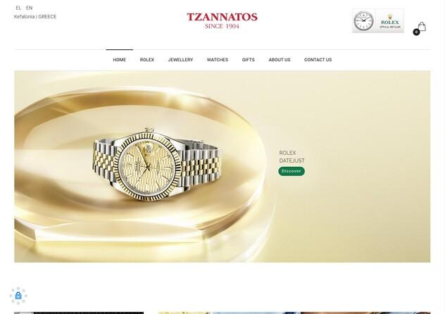Κατασκευή Ιστοσελίδας για το κοσμηματοπωλείο TZANNATOS